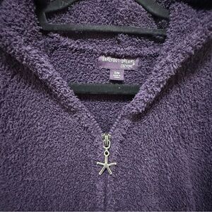 Barefoot Dreams Deep Purple Fleece Jacket